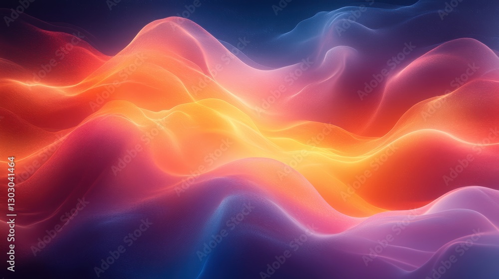 Poster vibrant abstract background with radiant colors and smooth gradient design