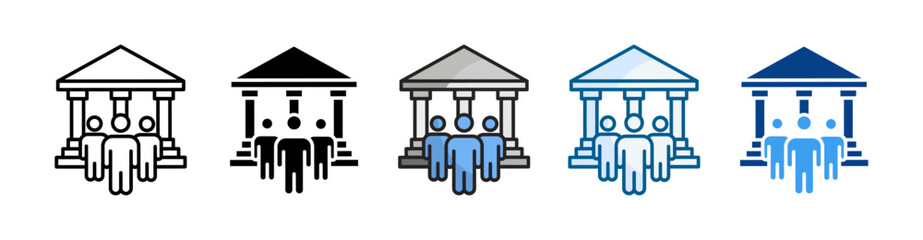 Governance  Icon Set Multiple Style Collection