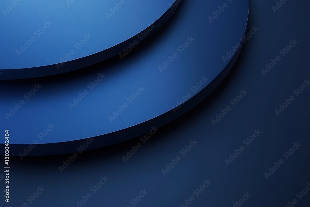 Poster abstract blue layered design with smooth curves creating a modern aesthetic backdrop