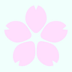 シンプルな桜のマーク⭐︎