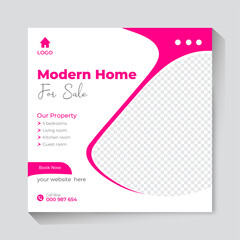 Real Estate social media post design template