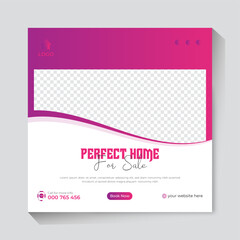 Real Estate social media post design template