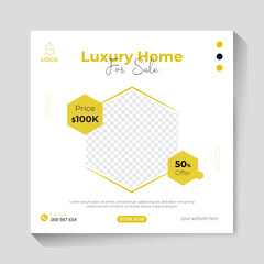 Real Estate social media post design template