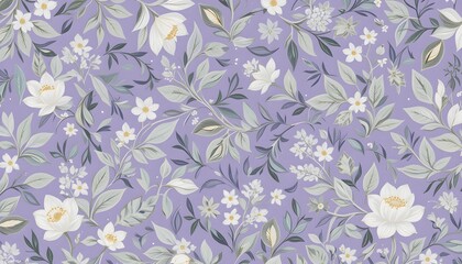 Fototapeta premium Modern Design with Soft Lilac and Pale Green Accents