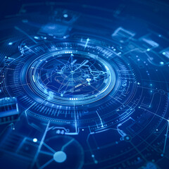 An exquisite blend of swirling geometric shapes and luminous lines in an abstract format, creating a sense of depth and fascination in the digital realm of art.