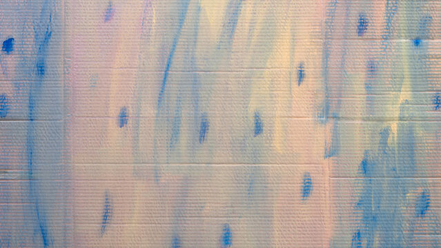 A blue and white painting with a blue background and white lines on corrugated cardboard. painting has a lot of blue and white colors and it looks like a watercolor painting - Powered by Adobe