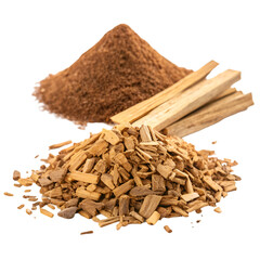 Wood Chips, Dust & Sticks: Smoking on trasparent background