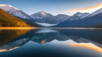Fototapeta premium Mountain Lake Reflection
