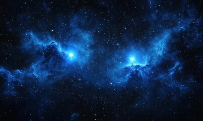 Fototapeta premium Starry cosmic nebula in deep space