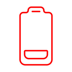 BatteryLow icon Design