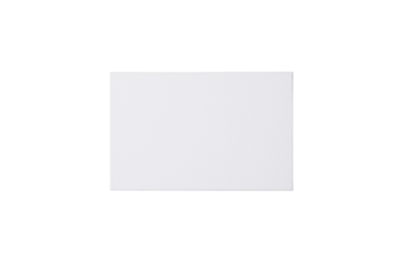 White business card mockup, minimal style, isolated white background, concept of branding. Ai generative