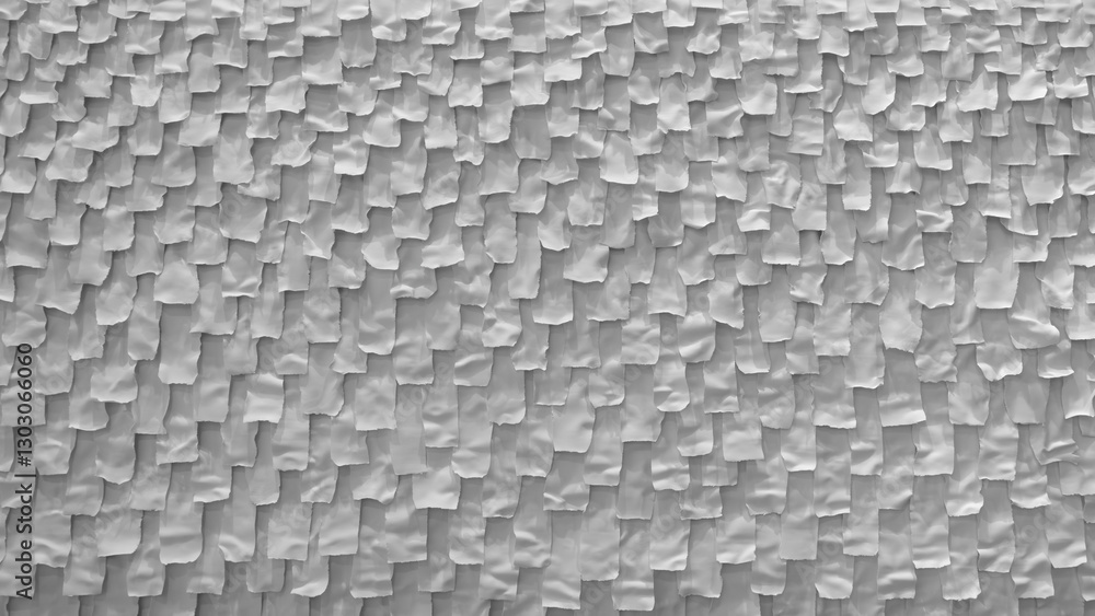 Poster White abstract textured background with pattern of squares and triangles. squares and triangles are arranged in such way that they create a sense of depth and texture. scene is simple and minimalist.