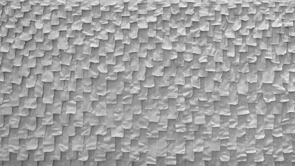 White abstract textured background with pattern of squares and triangles. squares and triangles are arranged in such way that they create a sense of depth and texture. scene is simple and minimalist.