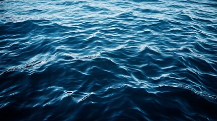 Obraz premium Captivating Blue Ocean Waves Serene Aquatic Surface Texture Photo