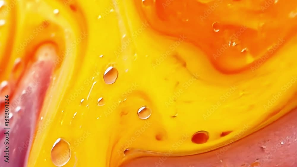 Poster abstract liquid swirl: a captivating display of liquid swirls with vivid colors and small water drop