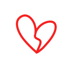 Love heart In the sign of infinity
