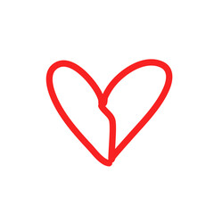 Love heart In the sign of infinity
