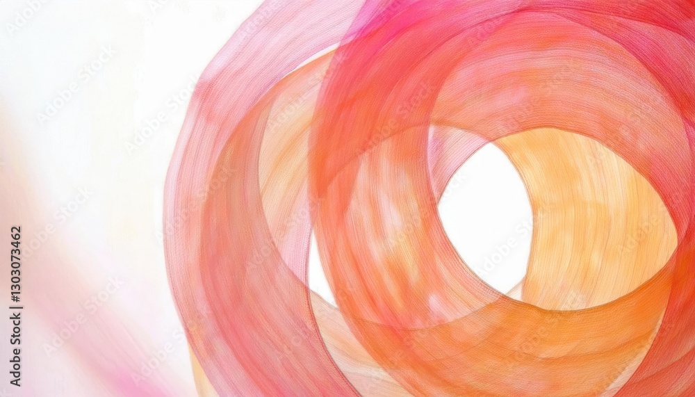 Aufkleber vibrant swirling abstract pattern in red and orange with soft gradient effect for modern design, decor, or digital art

