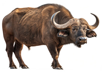 Obraz premium Buffalo isolated on a transparent background.