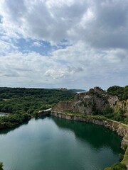 Fototapeta premium lake and mountains