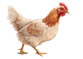 Fototapeta premium Chicken isolated on a transparent background.
