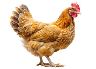 Fototapeta premium Chicken isolated on a transparent background.