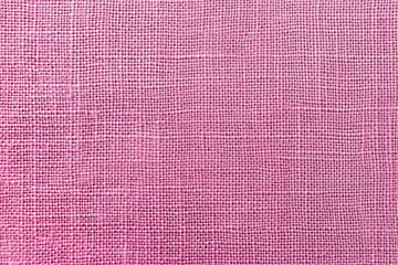 Linen texture. Pink fabric texture background. Fabric jute hessian sackcloth canvas.