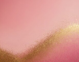 Elegant abstract art featuring a soft pink background with a shimmering gold gradient.