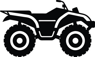 ATV Quad bike  Silhouette vector illustration