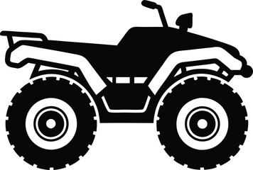 ATV Quad bike  Silhouette vector illustration