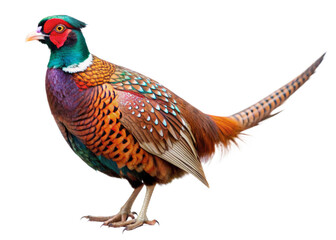 Pheasant isolated on a transparent background.