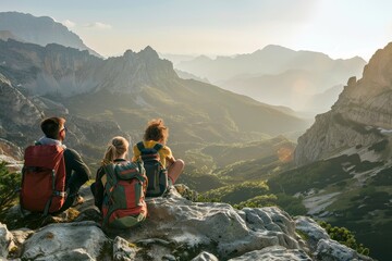 Nature adventures exploring scenic viewpoints in remote mountain destinations