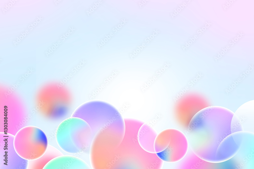 Aufkleber abstract geometric background gradient soft light pastel colorful bokeh for graphic business backgro