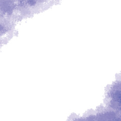 水彩テクスチャのバナー背景素材　ブルー　冬イメージ　正方形