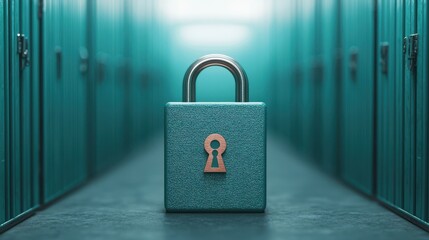 Fototapeta premium Kubernetes concept. Secured Cybersecurity Infrastructure in Cloud Platform