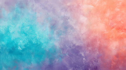 Fototapeta premium Abstract design with colorful, soft gradients of turquoise, coral, and lavender