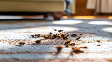 Eco-Friendly Pest Management in a Bright Living Room