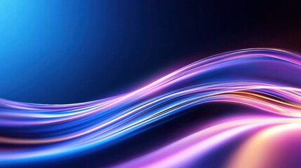 Vibrant abstract background with dynamic colorful light waves