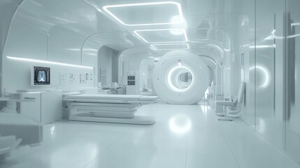 Modern medical facility featuring advanced mri and ultrasound equipment