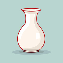 vector illustration of a vase