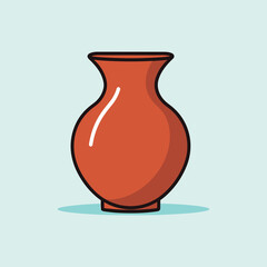 vector illustration of a vase