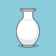 vector illustration of a vase