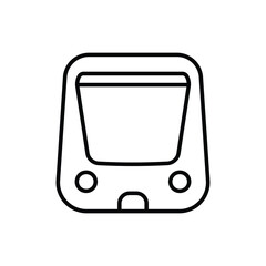  Outline train icon design illustration