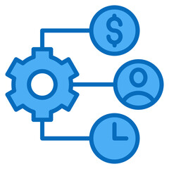 Resource Allocation Icon For Design Elements