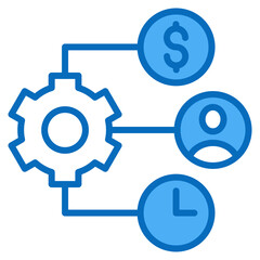 Resource Allocation Icon For Design Elements