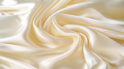 Obraz premium golden silk satin background with soft waves