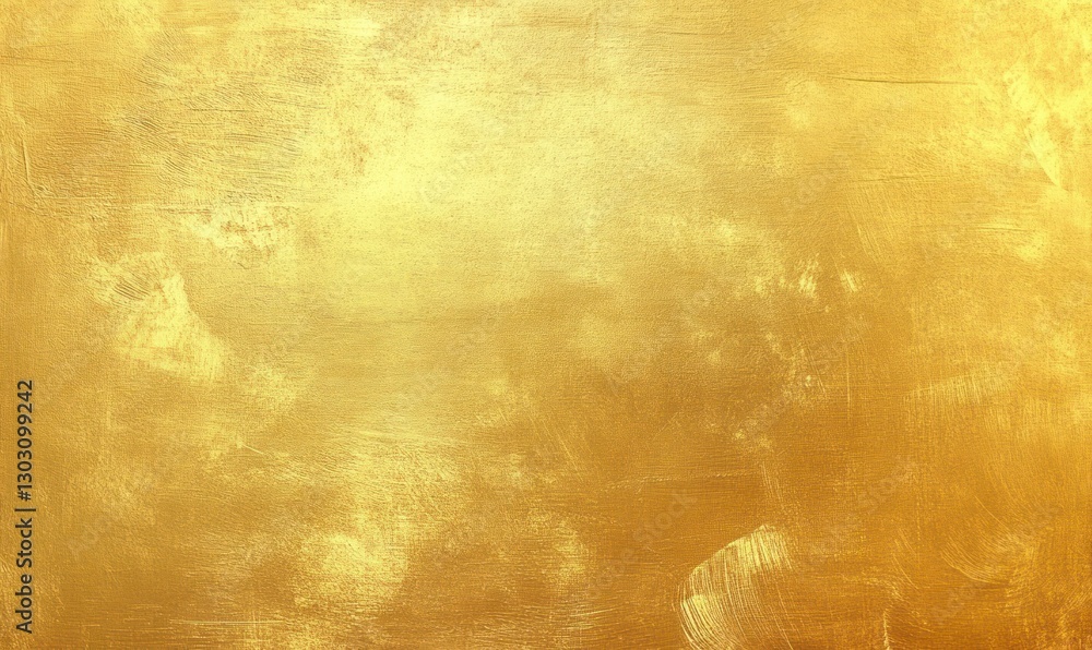 Poster flat texture with a gold background and a subtle, soft brushstroke design. the color should be a war