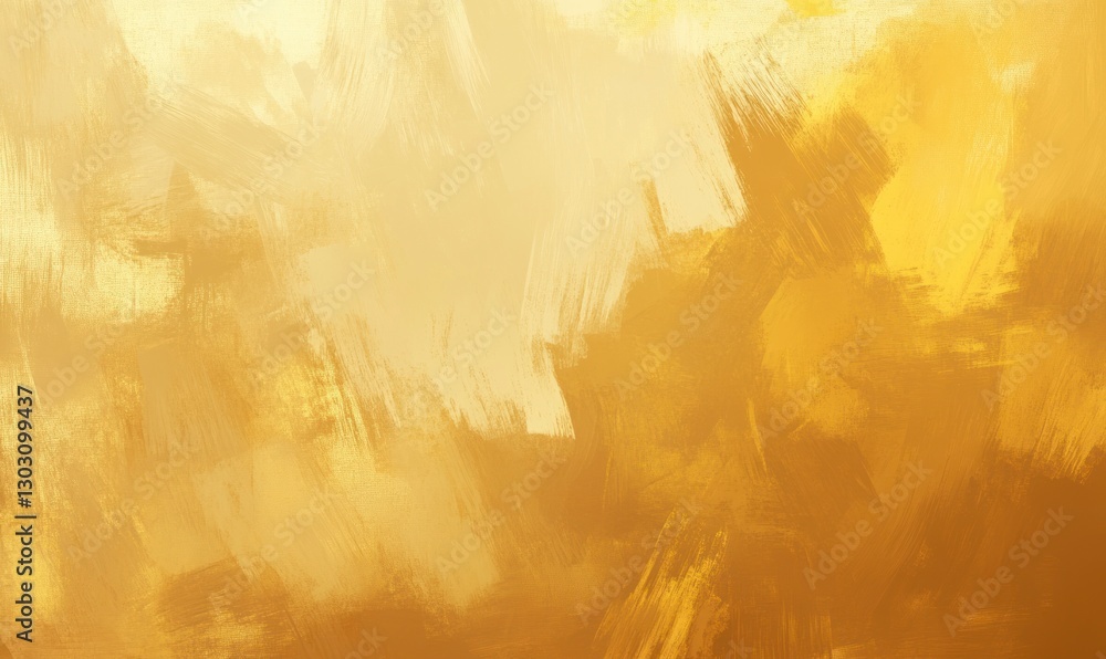 Poster flat texture with a gold background and a subtle, soft brushstroke design. the color should be a war