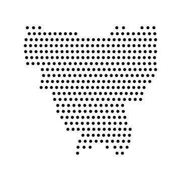 Map Icon Jakarta Indonesia Halftone