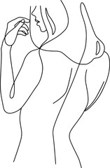 line art beauty, beautiful, elegant, hand, rustic, body